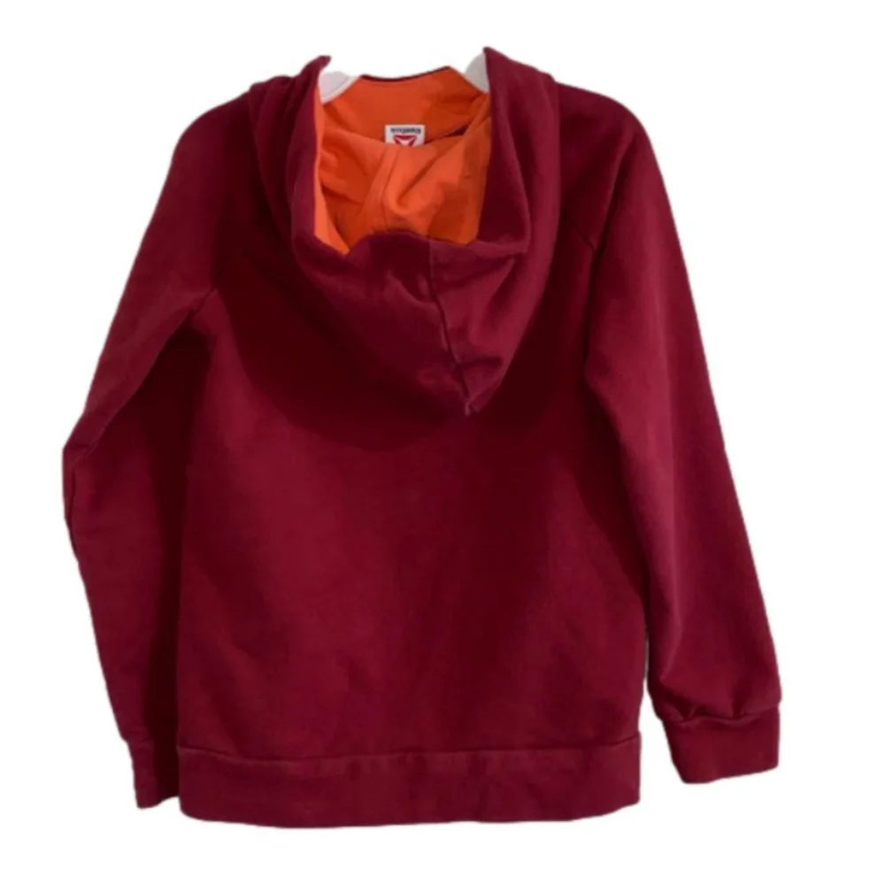 Boys Reebok Hoodie Sweatshirt Maroon Red and Orange Size Small